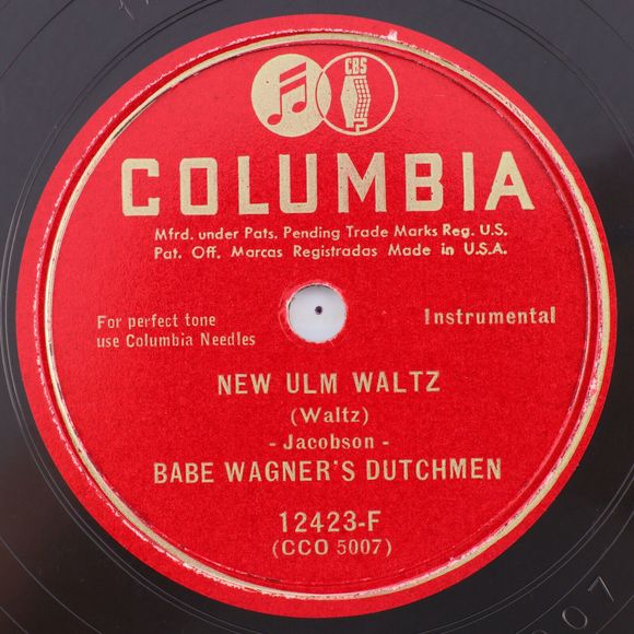 Other - Babe Wagner's Dutchmen – New Ulm Waltz / Oneta Polka 1949 78 rpm Record 12423-F